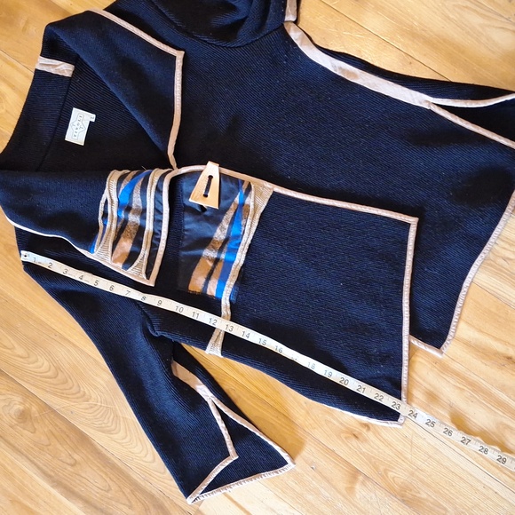 Tivoli Boho 3D Knit Waffle Cardigan With Pottery Button Clasp Size Large Artsy - Picture 11 of 11